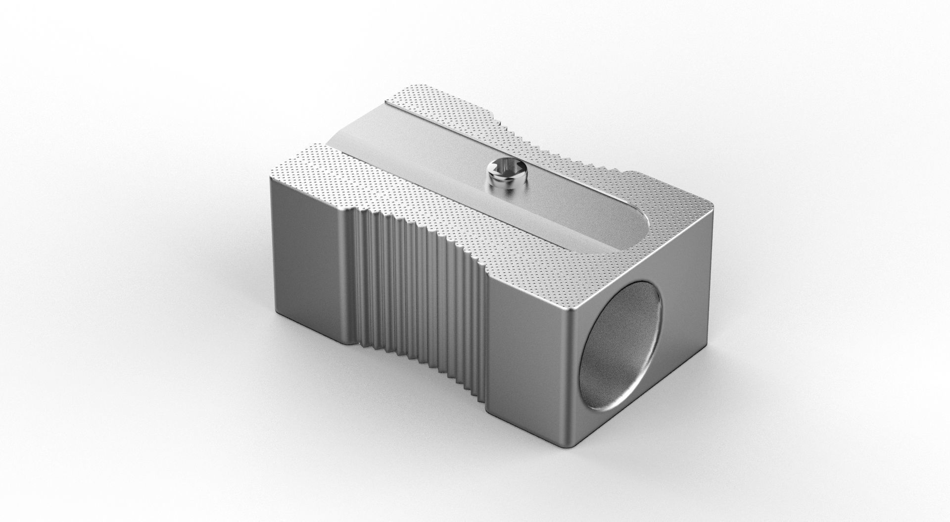 Metal Sharpener one Hole 3D model_16