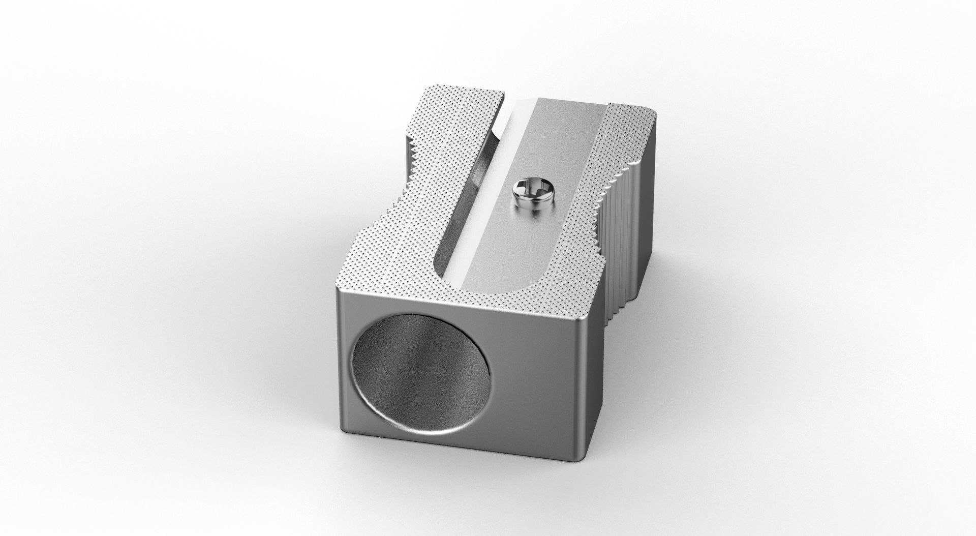 Metal Sharpener one Hole 3D model_42