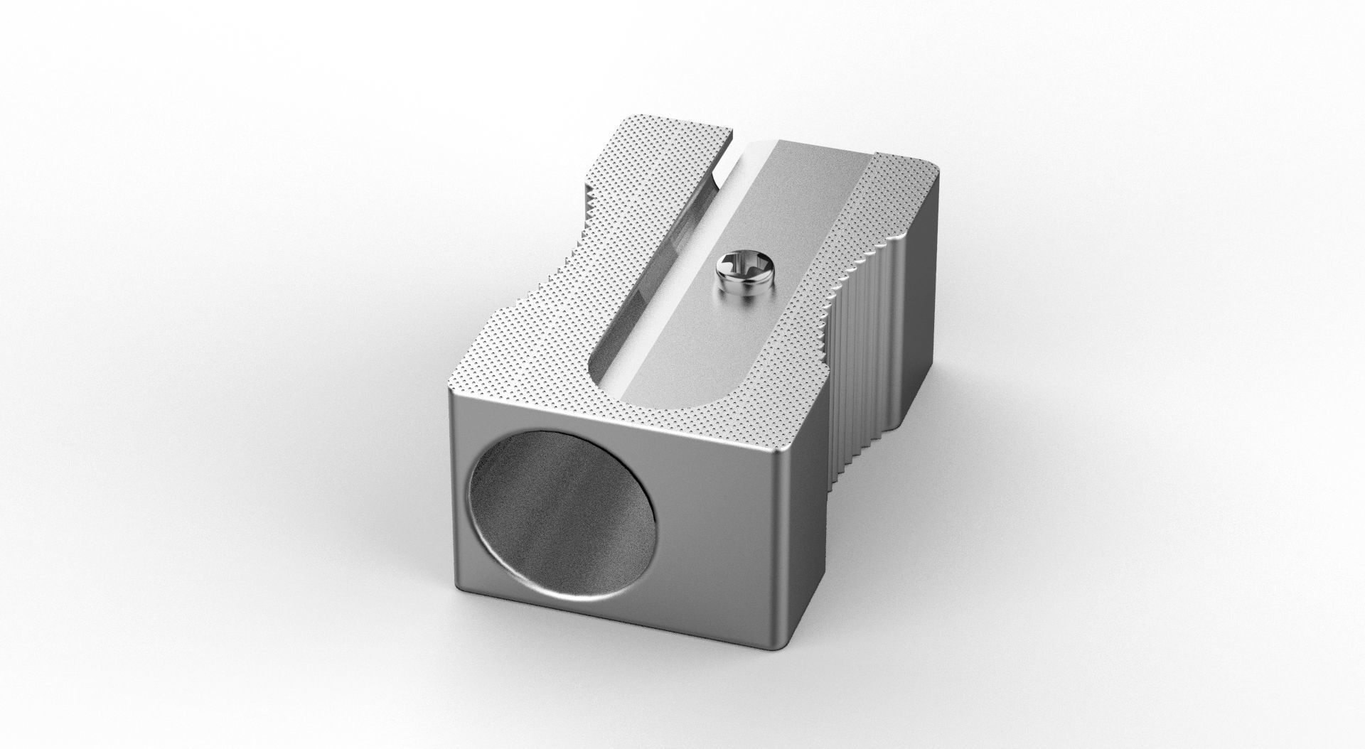 Metal Sharpener one Hole 3D model_43