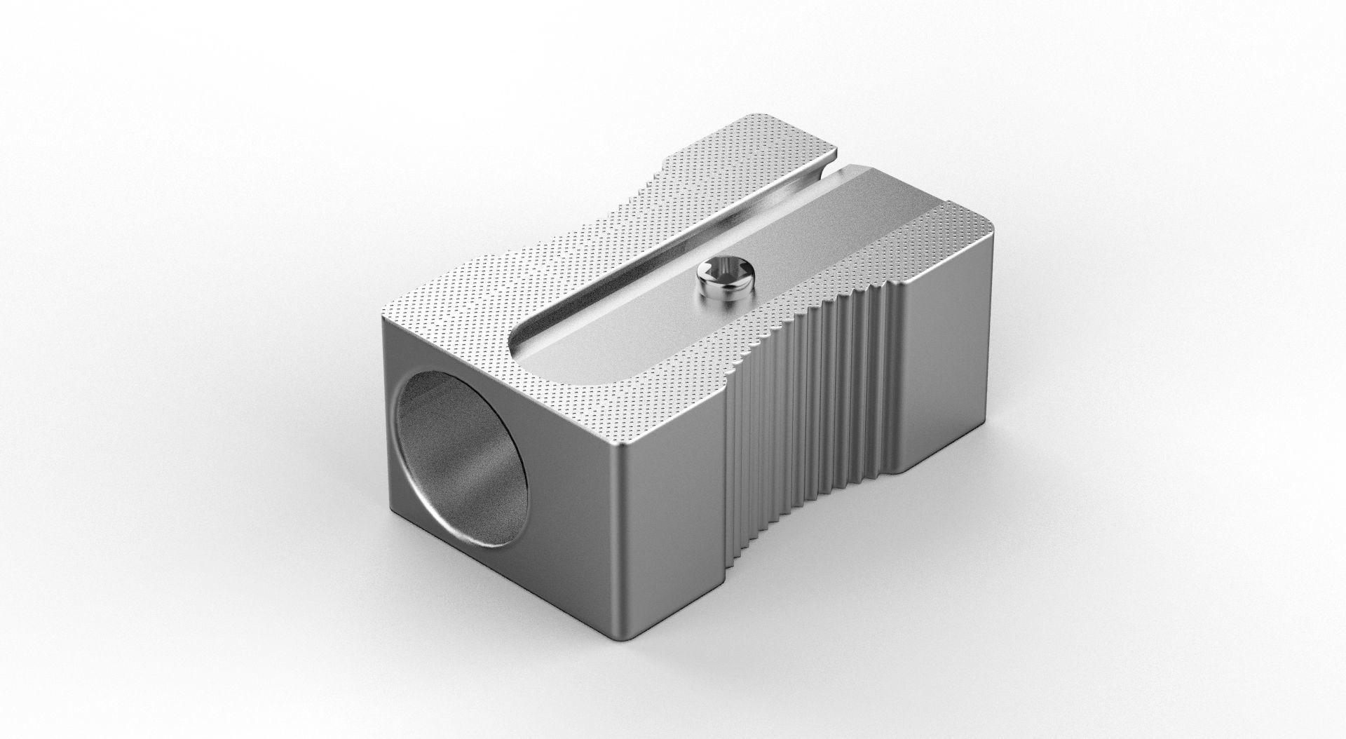 Metal Sharpener one Hole 3D model_50