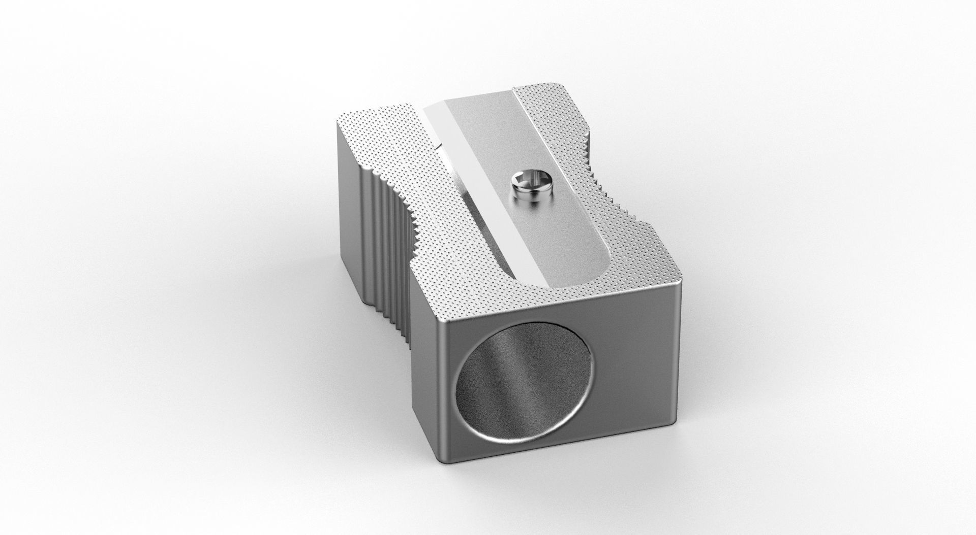 Metal Sharpener one Hole 3D model_29