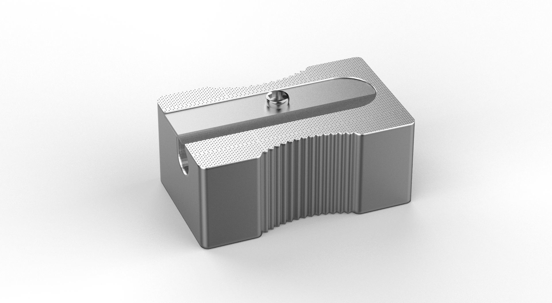 Metal Sharpener one Hole 3D model_8