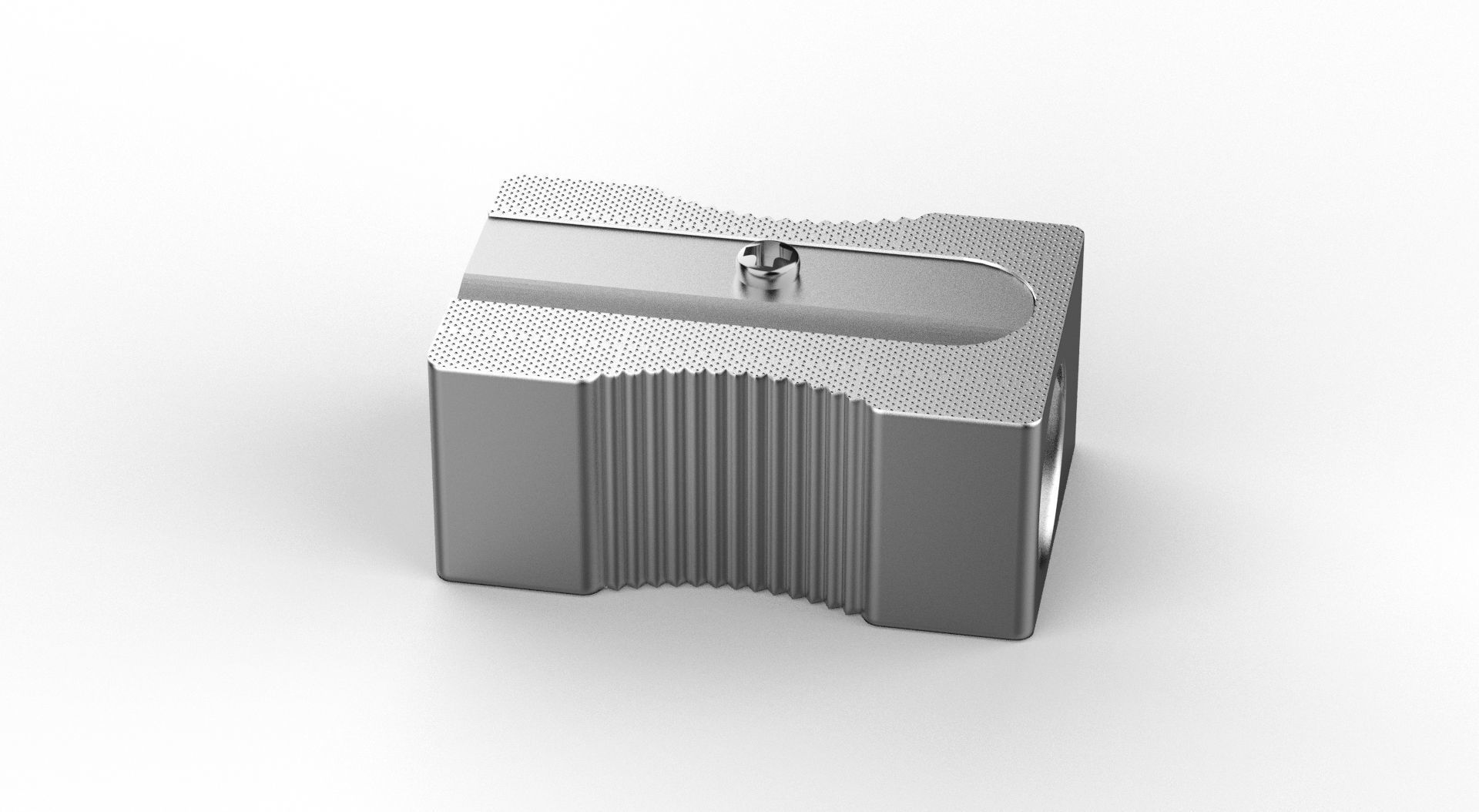 Metal Sharpener one Hole 3D model_28