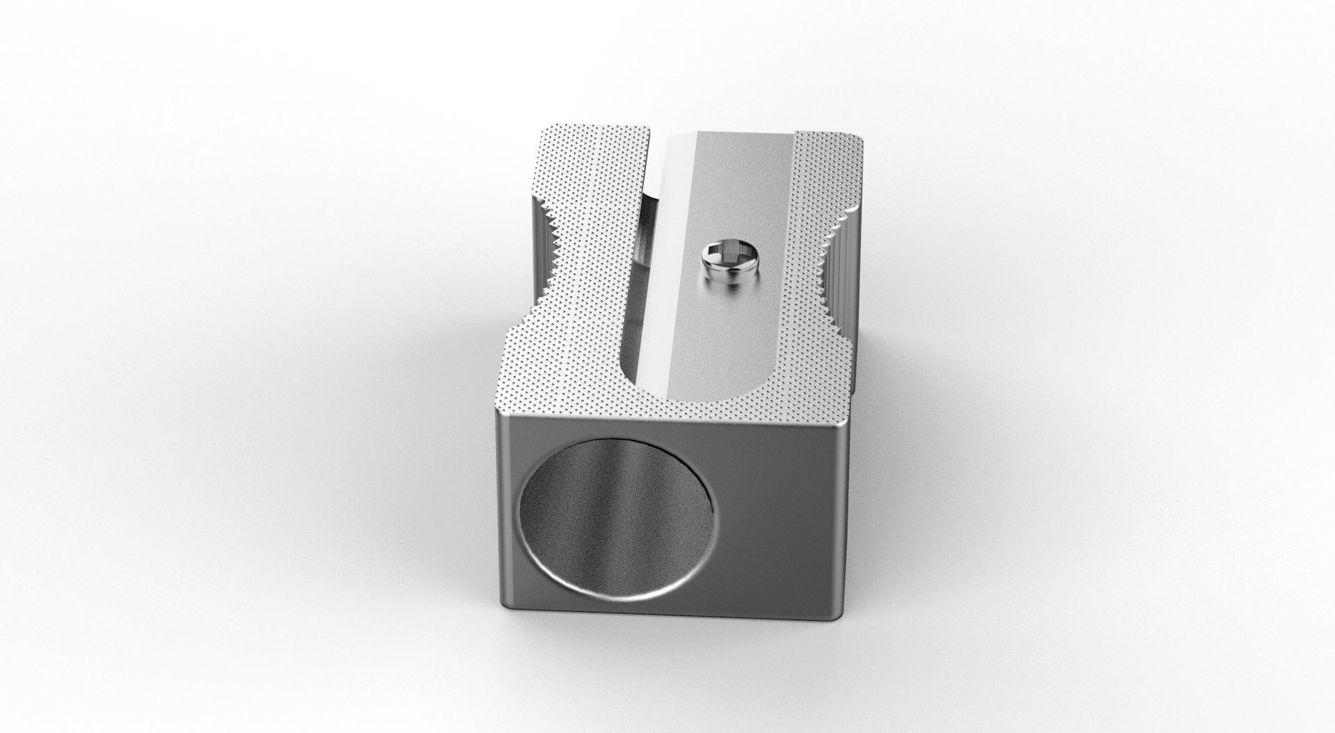 Metal Sharpener one Hole 3D model_30