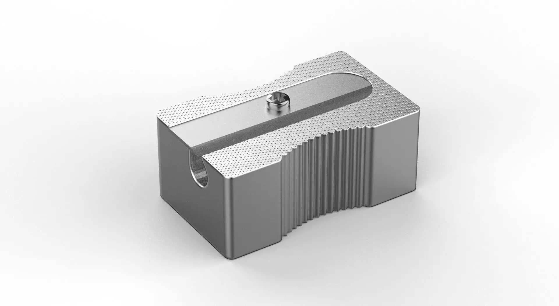 Metal Sharpener one Hole 3D model_0