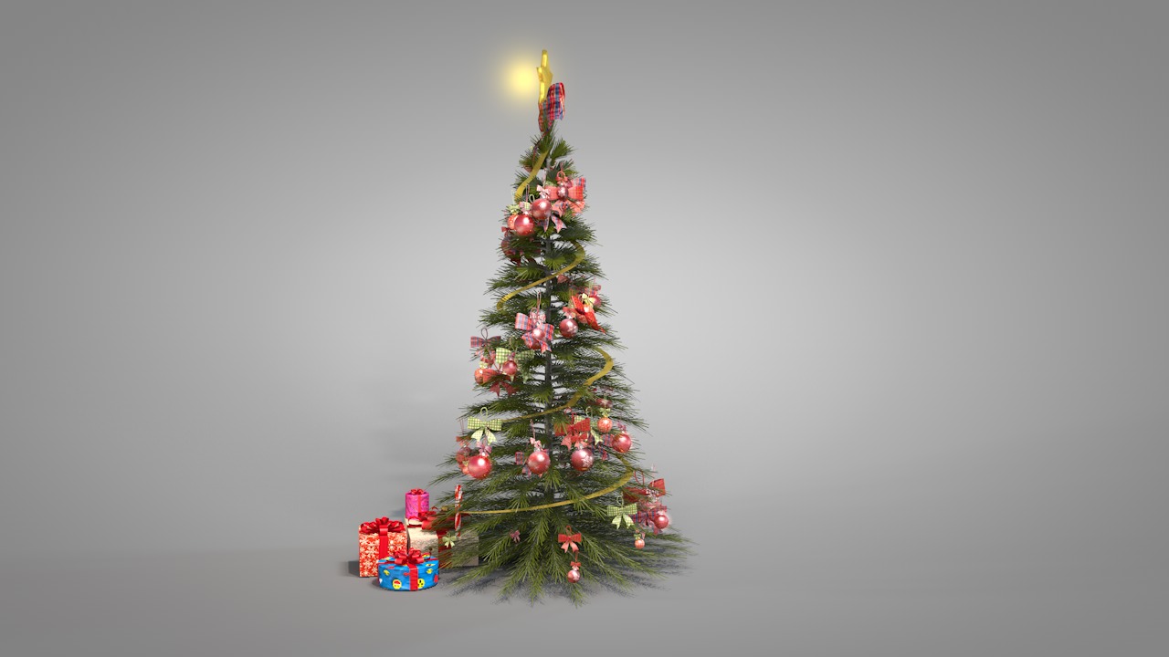 Christmas Pine Tree  3D model_8
