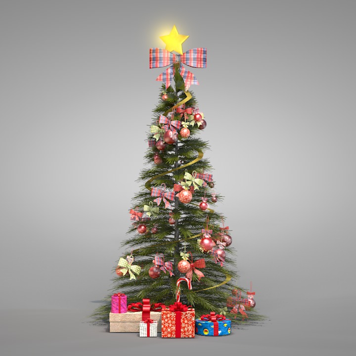 Christmas Pine Tree  3D model_15