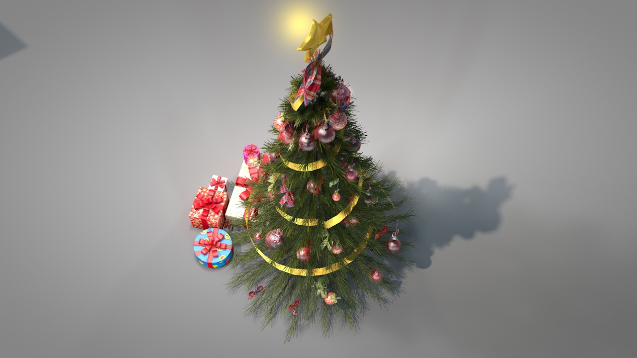 Christmas Pine Tree  3D model_12