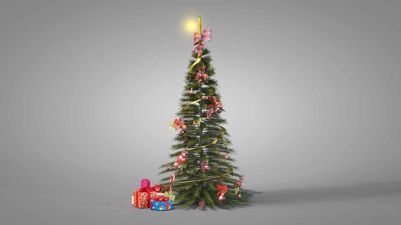 Christmas Pine Tree  3D model_7