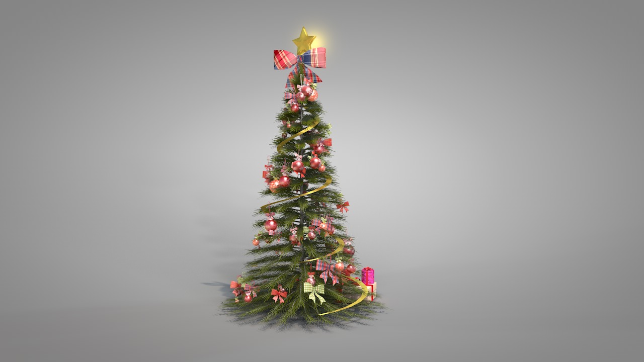 Christmas Pine Tree  3D model_9