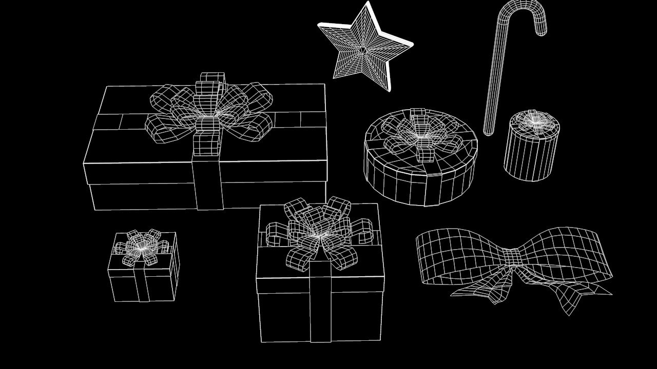 Christmas Pine Tree  3D model_2