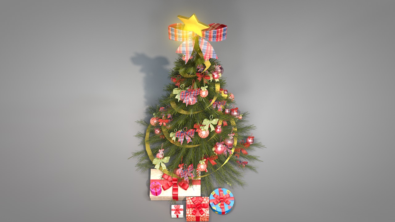 Christmas Pine Tree  3D model_11
