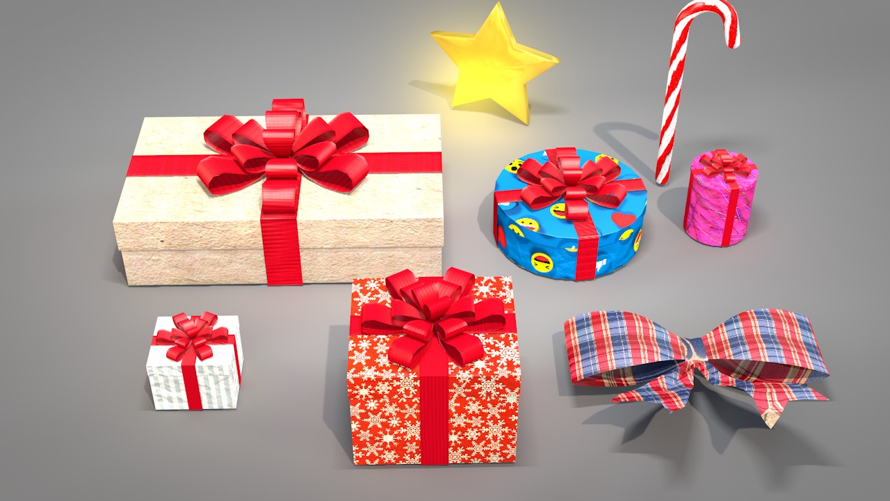 Christmas Pine Tree  3D model_1