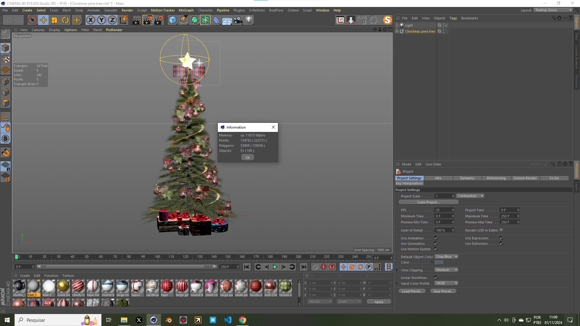Christmas Pine Tree  3D model_16