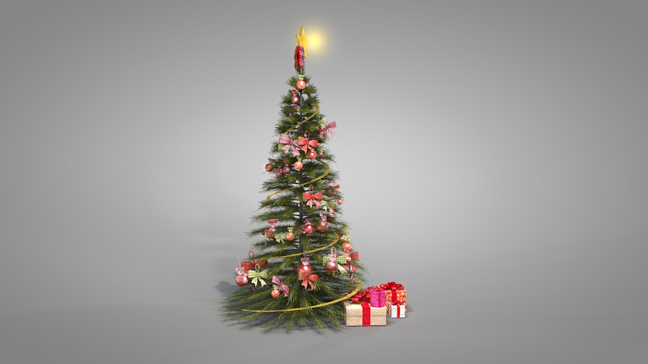 Christmas Pine Tree  3D model_10