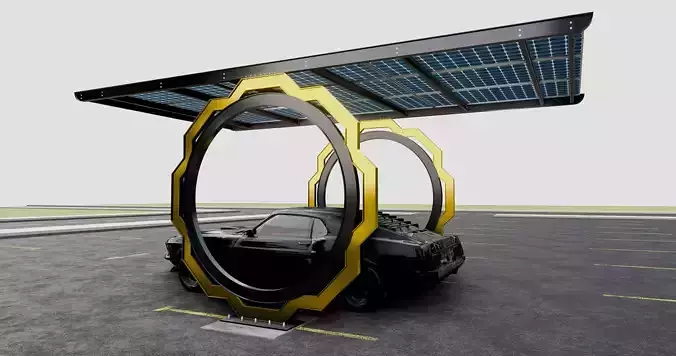 Modern Solar Carport-TEZCAN-Type-3