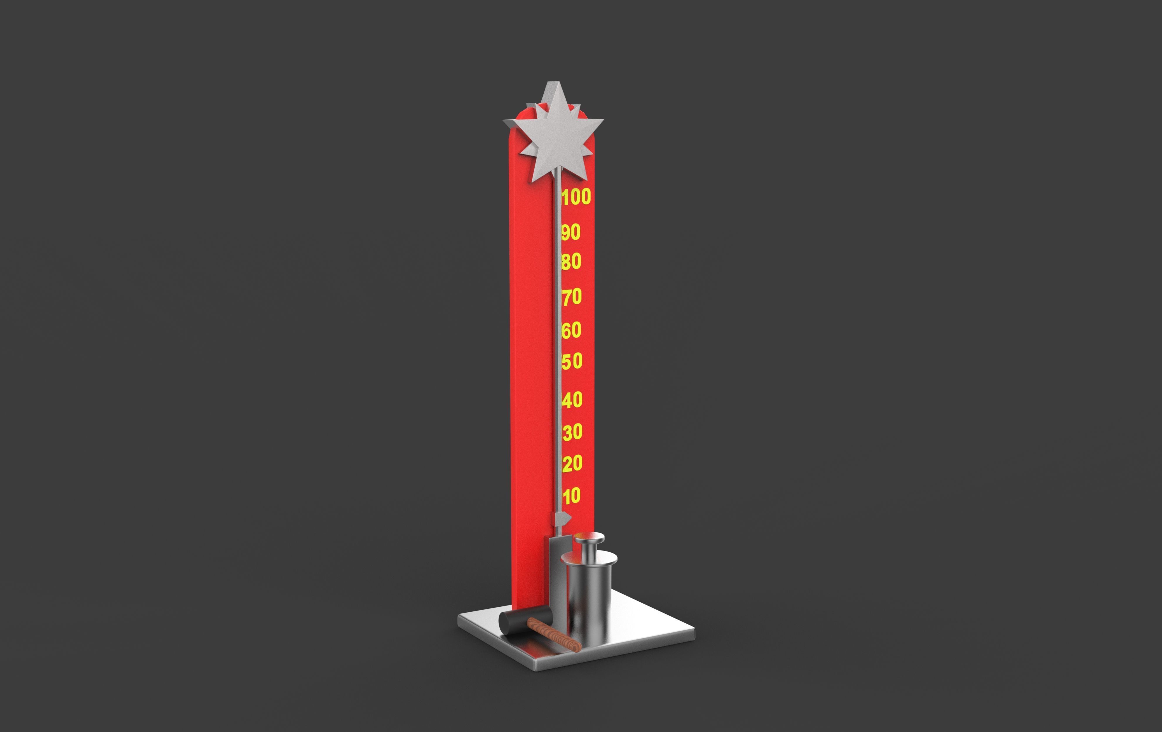 High Striker 3D model_7