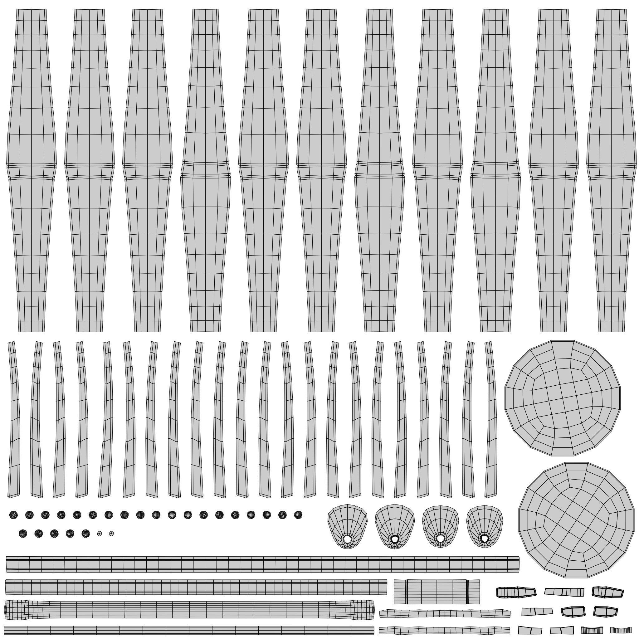 a Bucket Low-poly 3D model_4