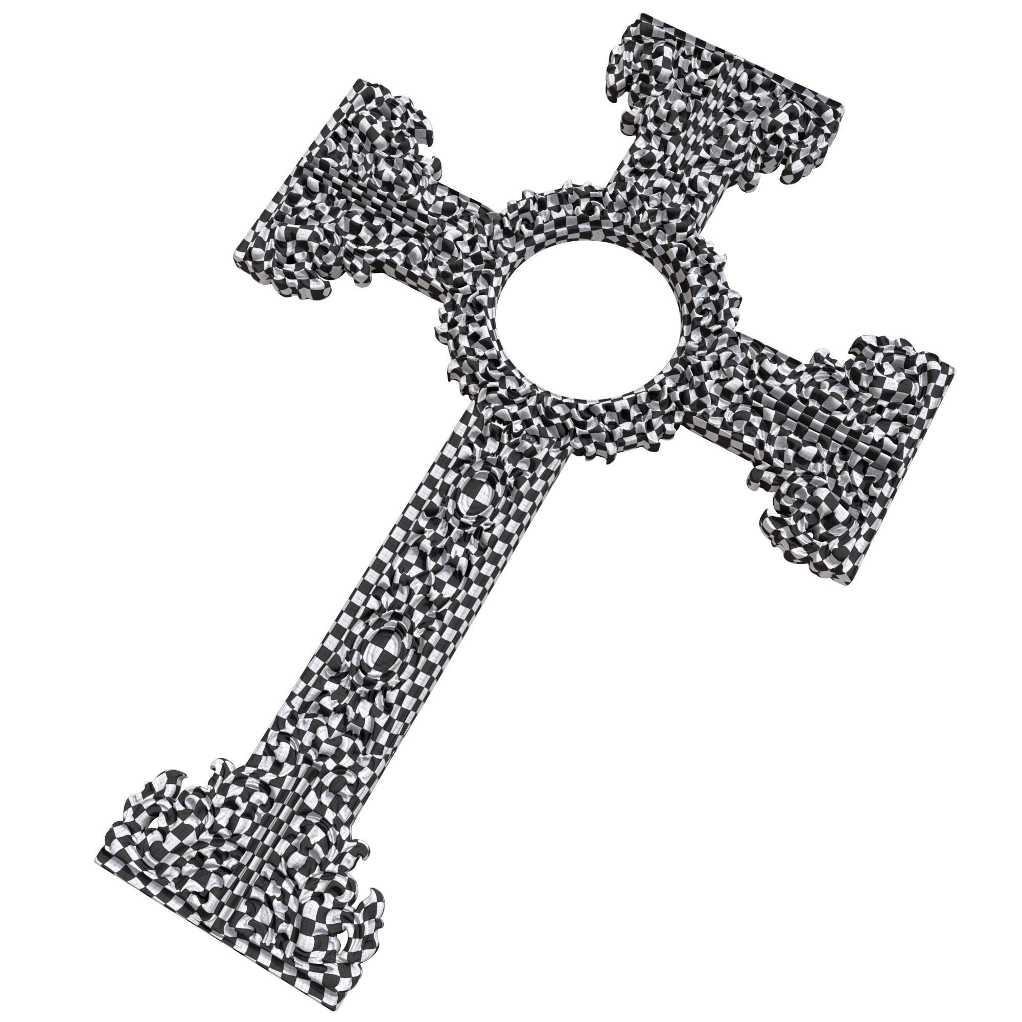 5 Christian cross V 07 3D model_7