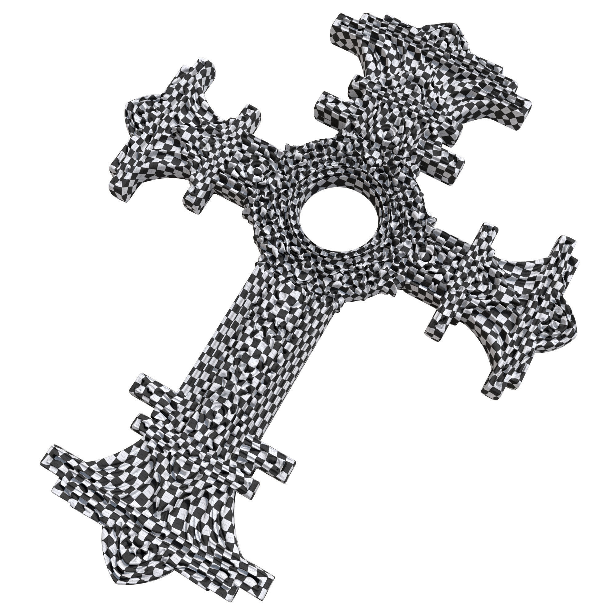 5 Christian cross V 07 3D model_13