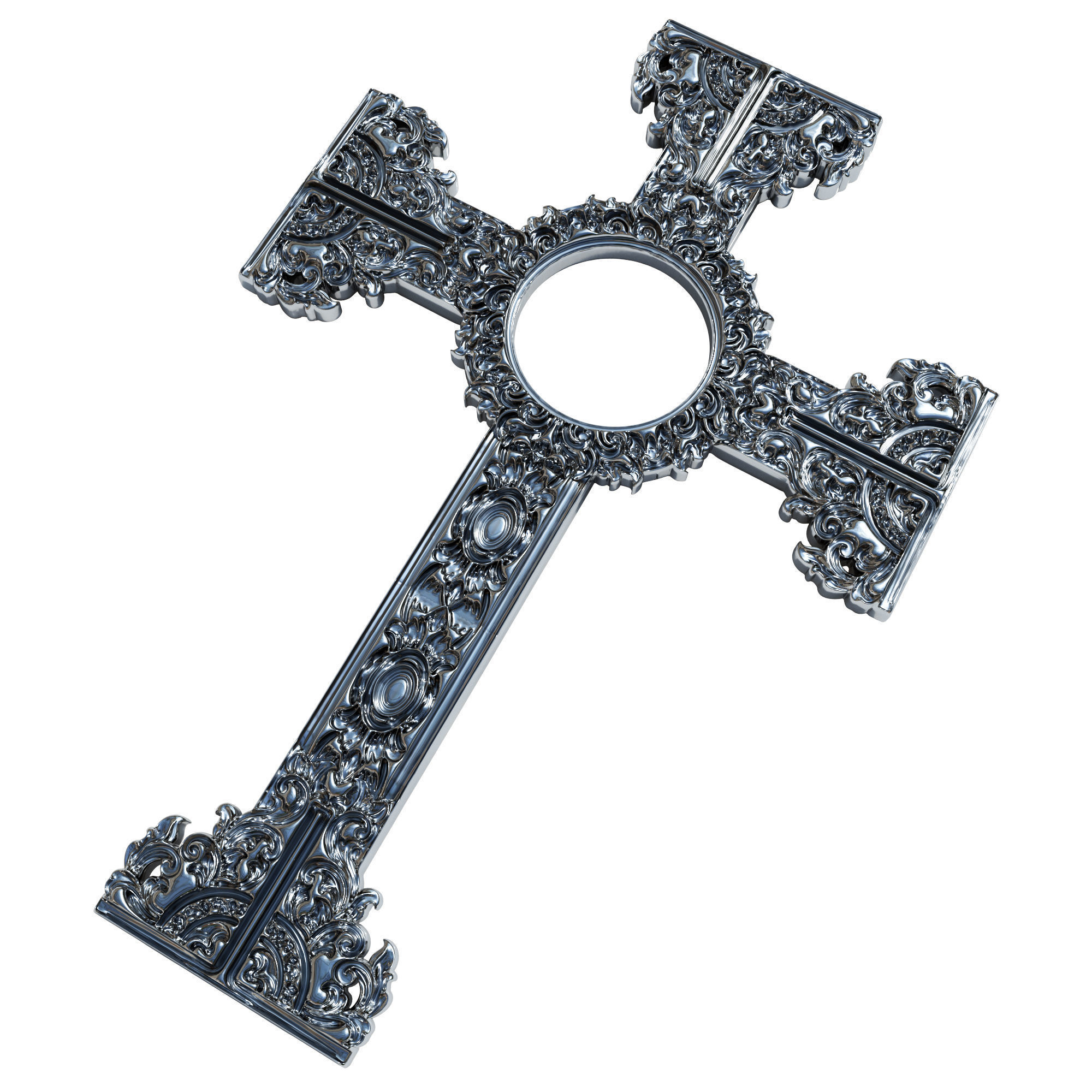 5 Christian cross V 07 3D model_1