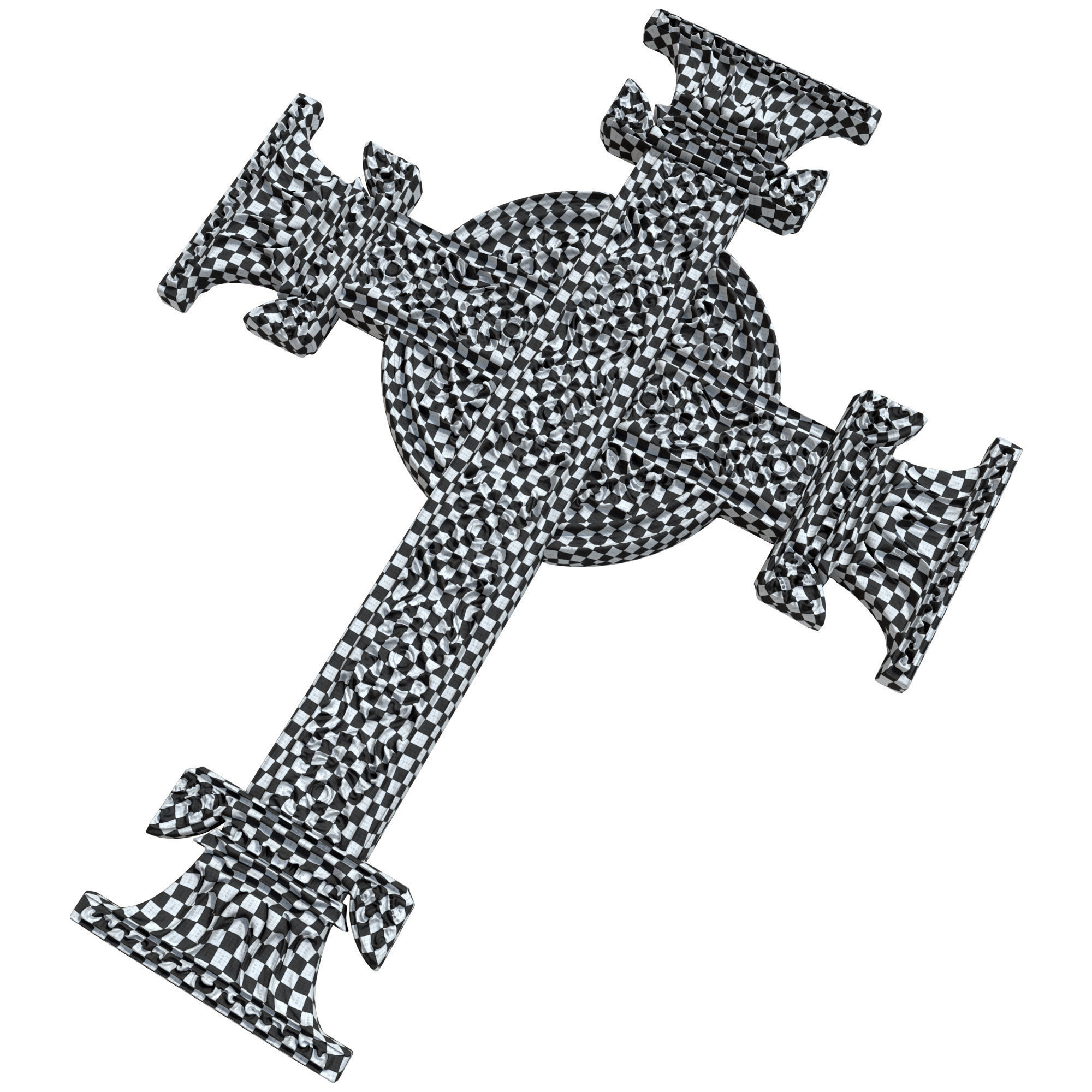 5 Christian cross V 07 3D model_15