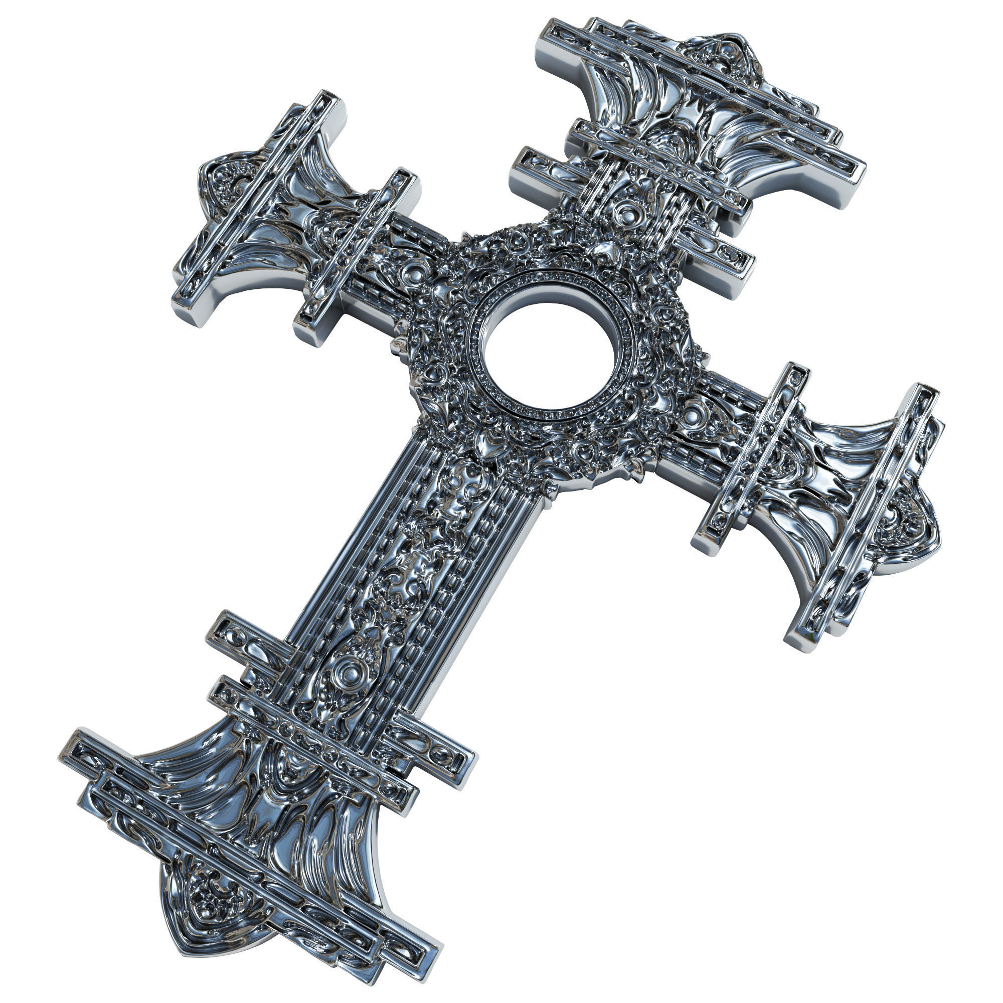 5 Christian cross V 07 3D model_4