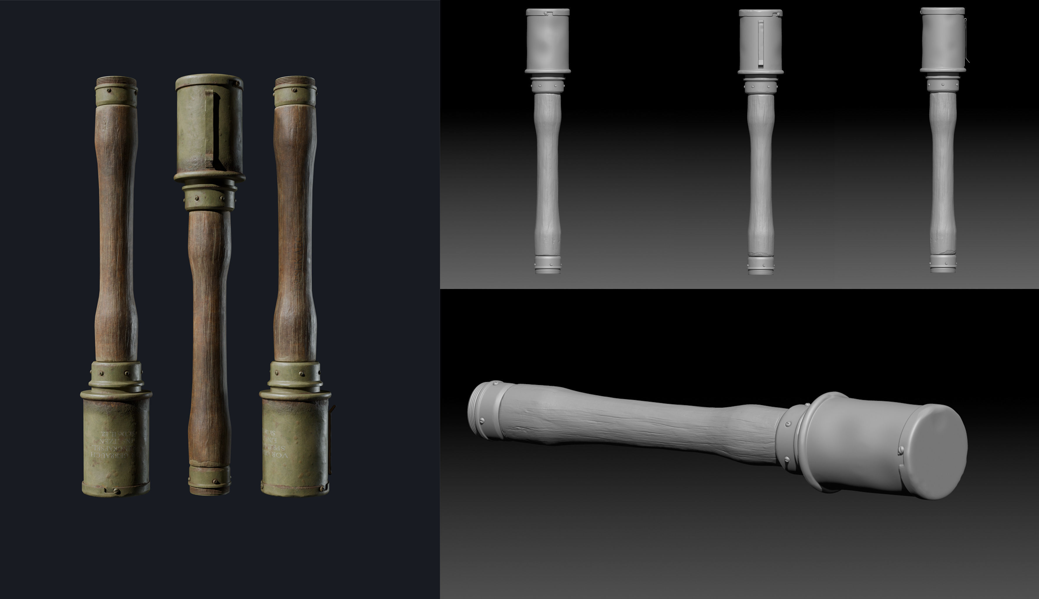M24 Grenade  Low-poly 3D model_10