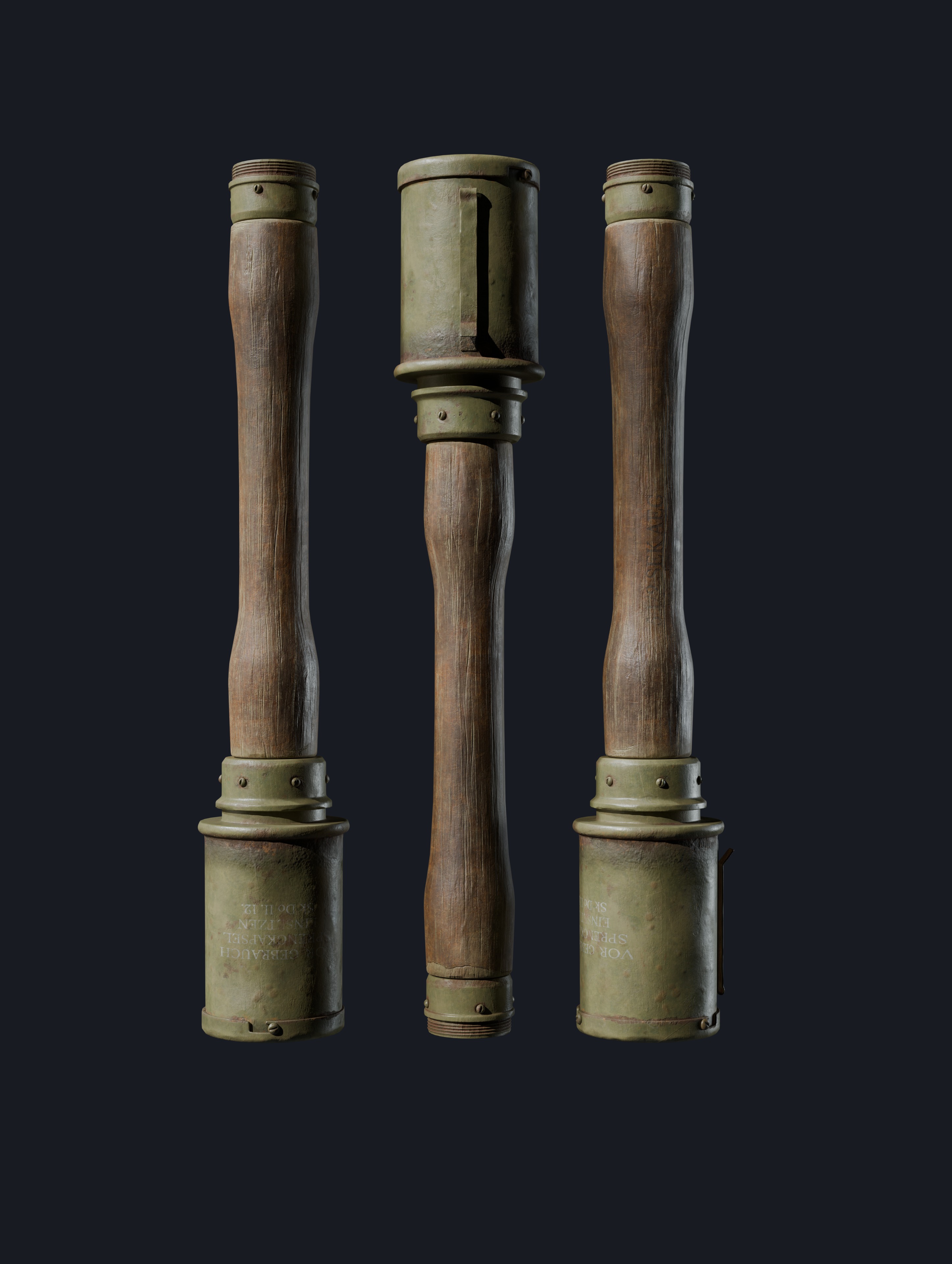 M24 Grenade  Low-poly 3D model_3