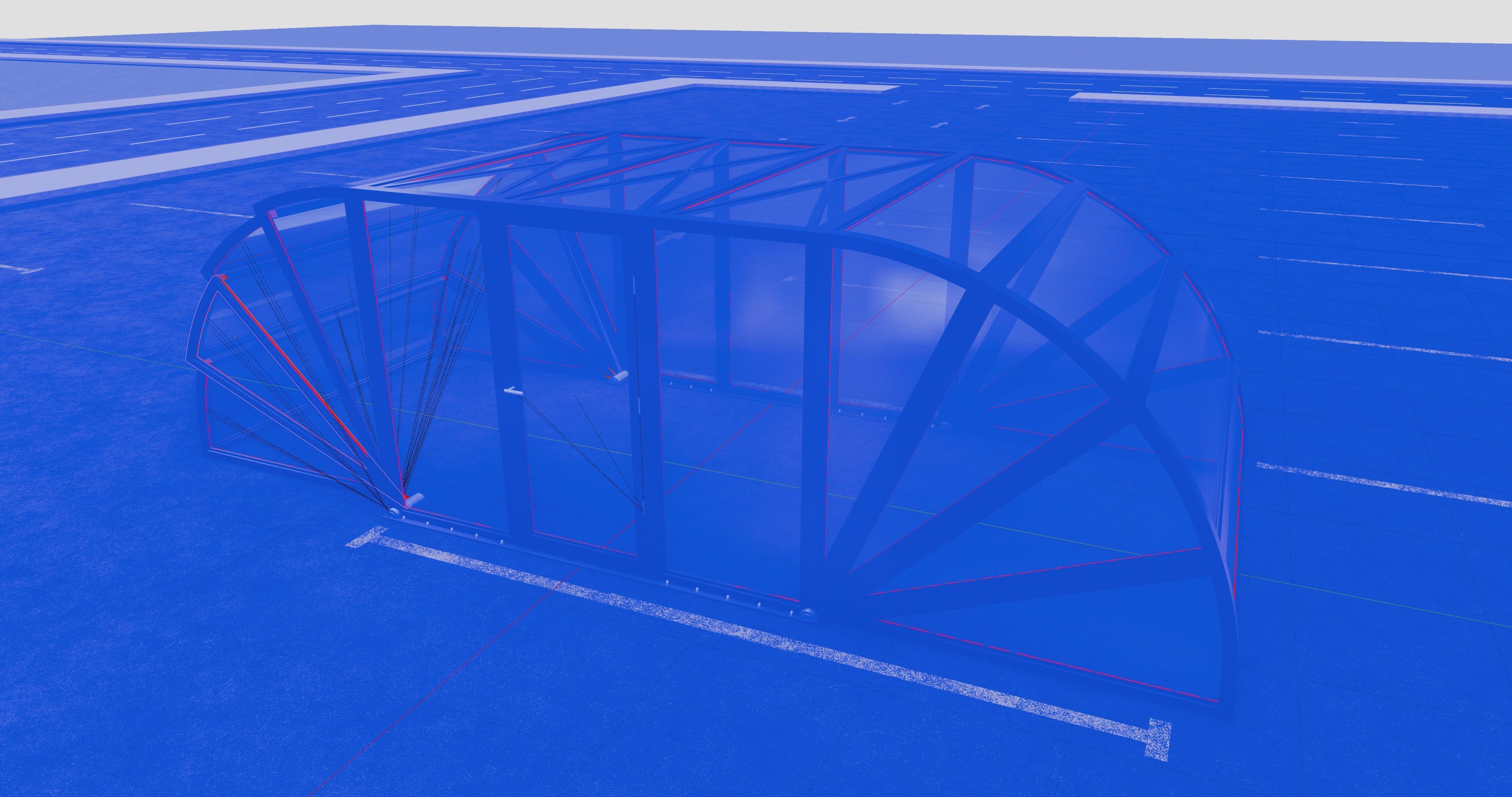 Opening And Closes Carport 3D model_23