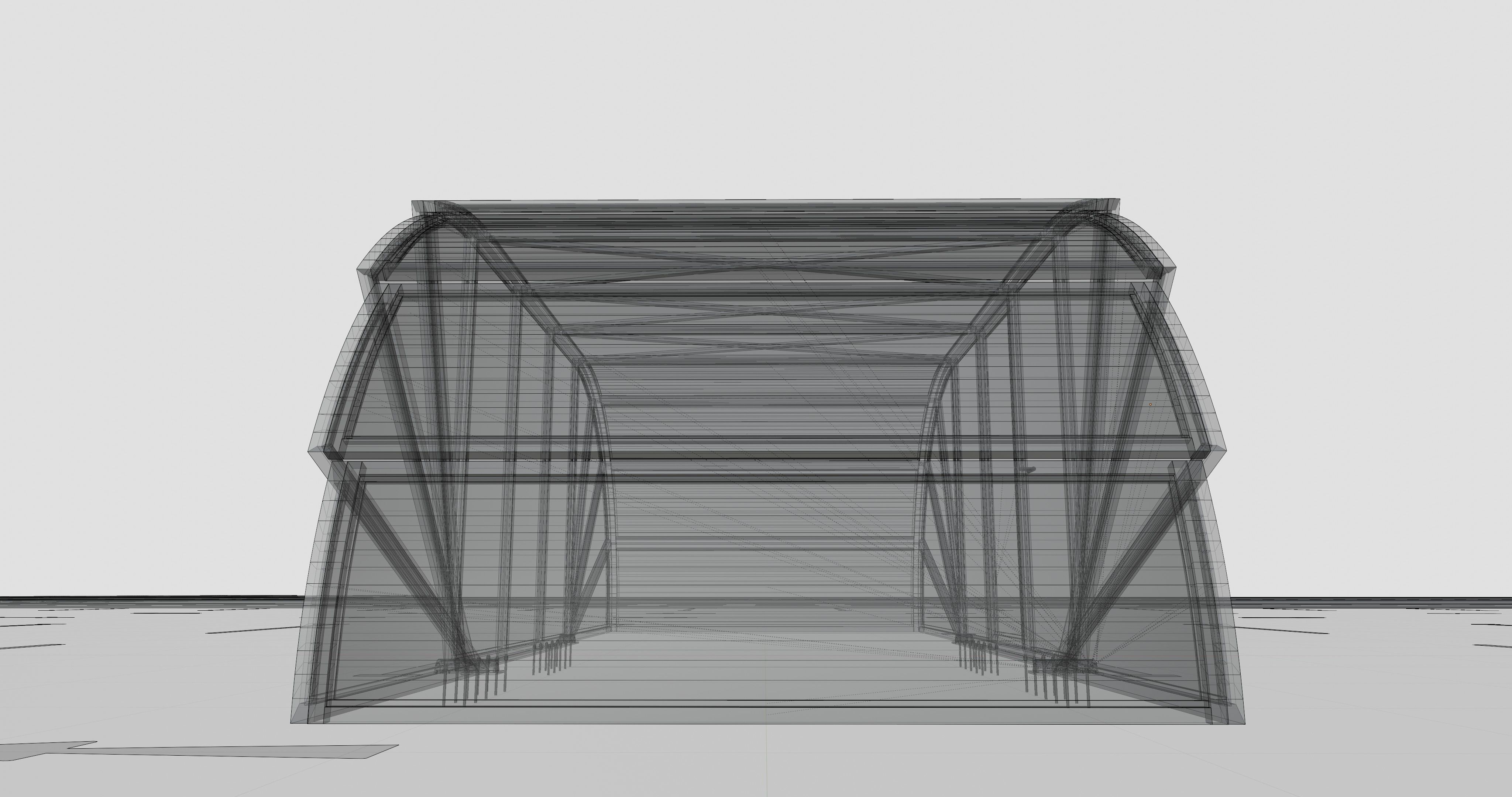 Opening And Closes Carport 3D model_25