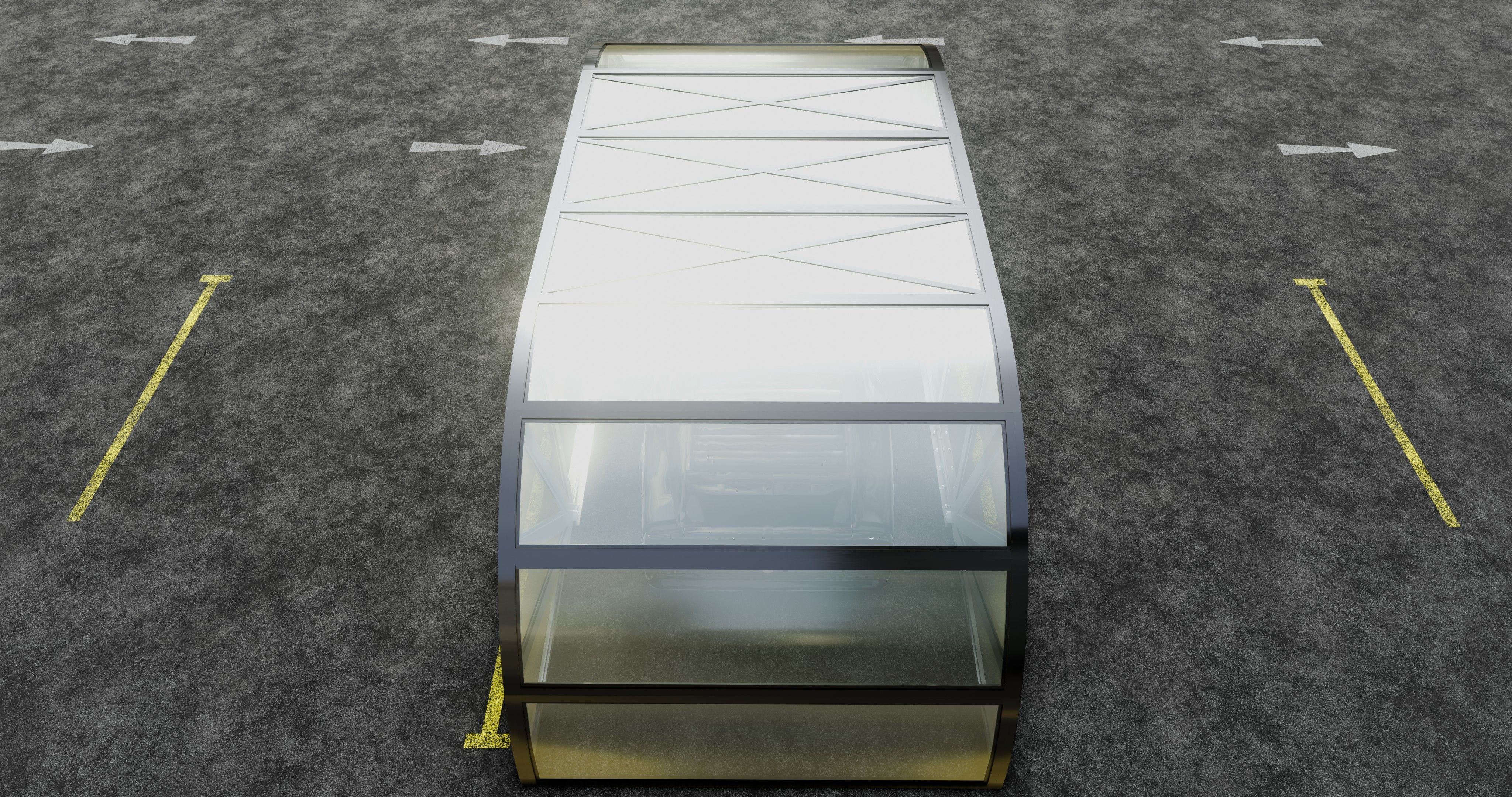 Opening And Closes Carport 3D model_21