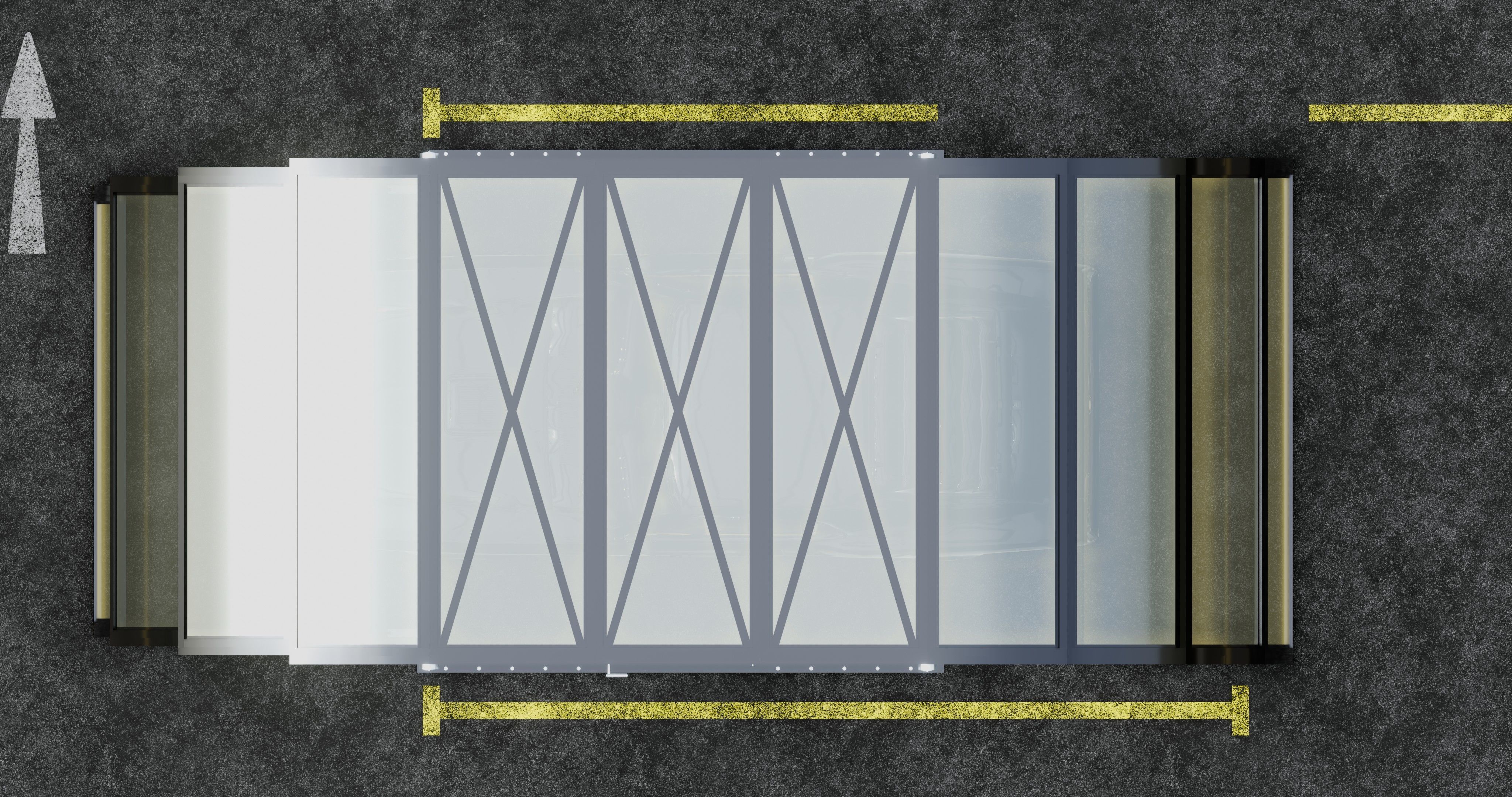 Opening And Closes Carport 3D model_20