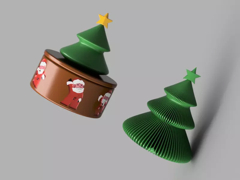 Spiral Christmas Tree 3D print model_0