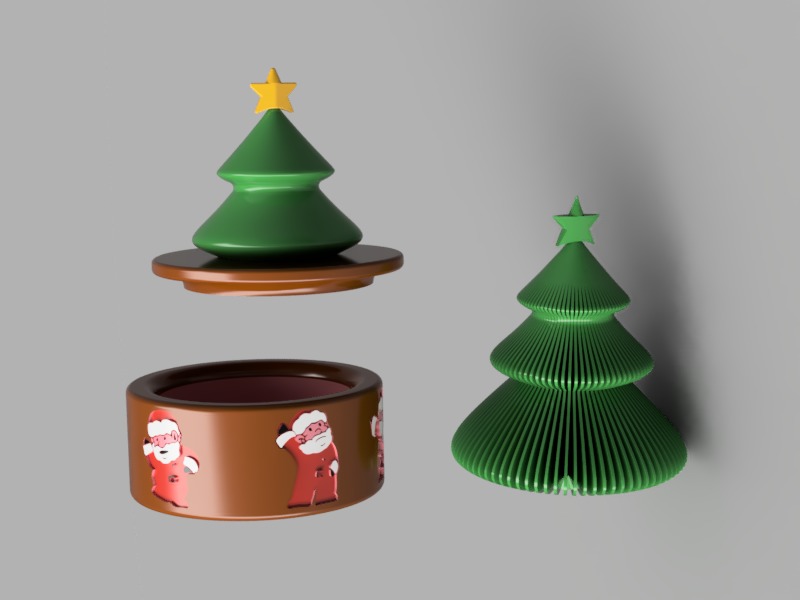 Spiral Christmas Tree 3D print model_4