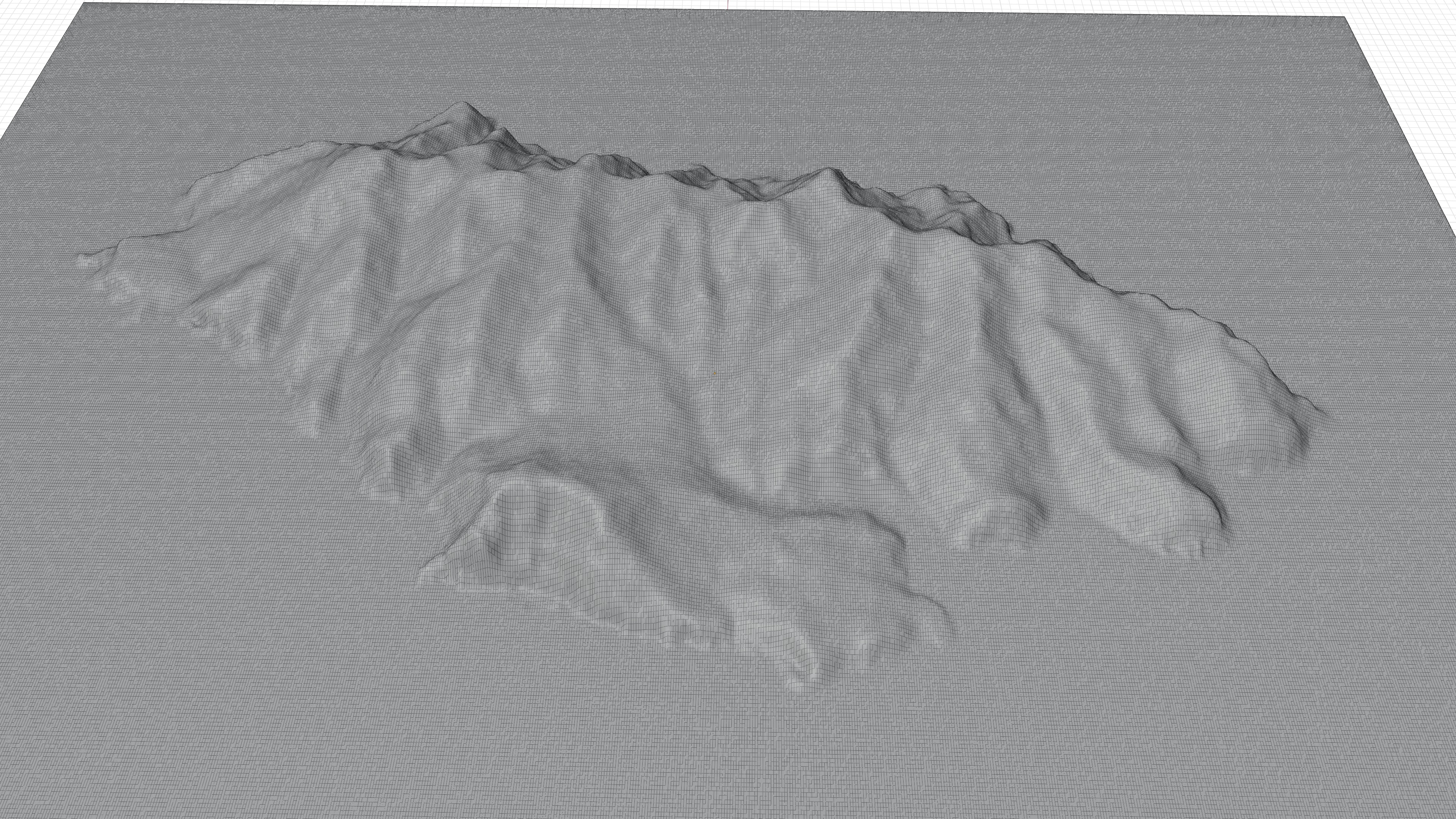 Capraia island 3d model terrain Low-poly 3D model_2