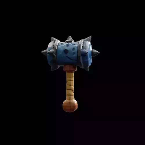 Spiked Hammer 3d model