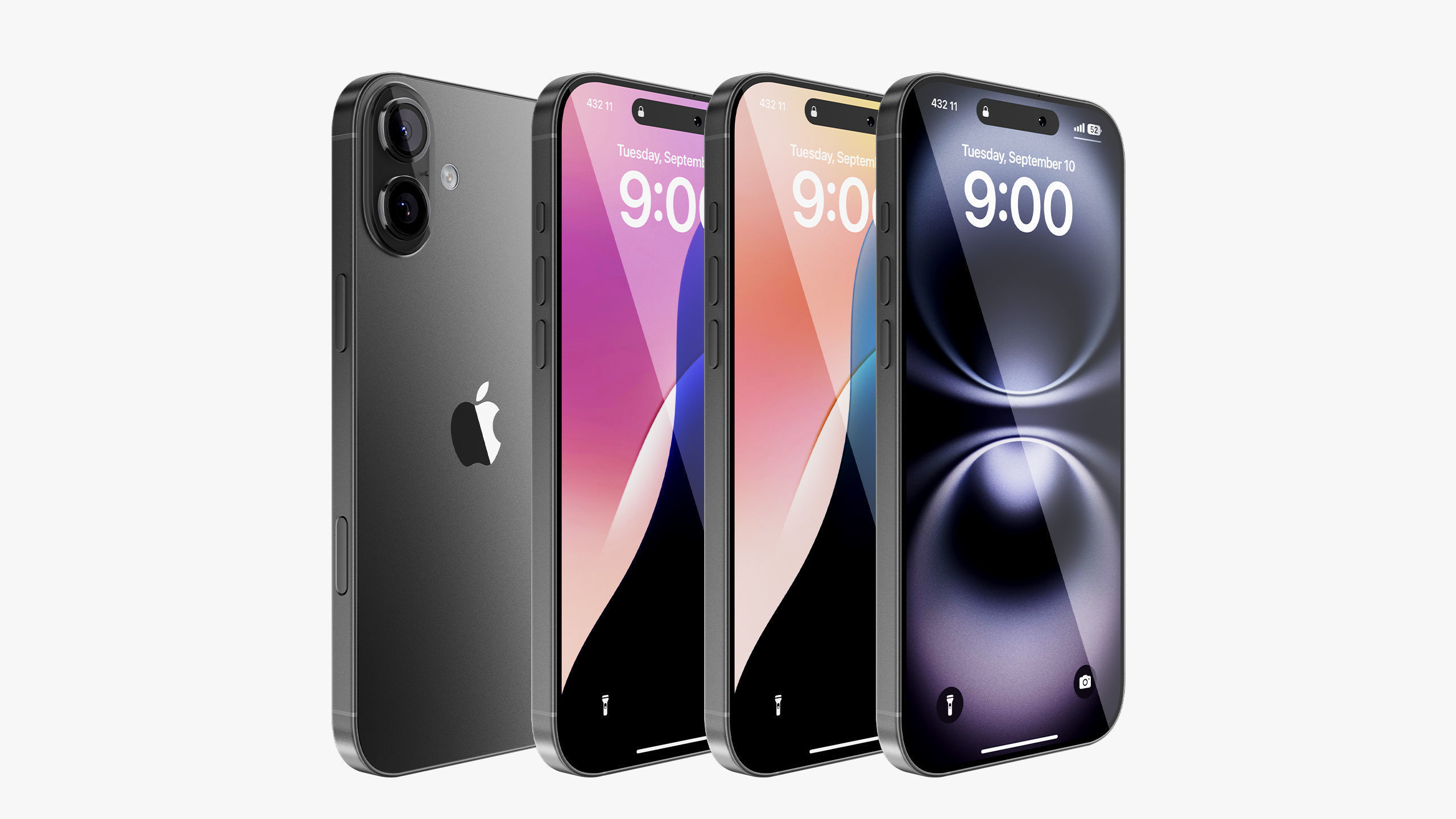 Apple iPhone 16 - 16 Plus Black Collection 3D model_1