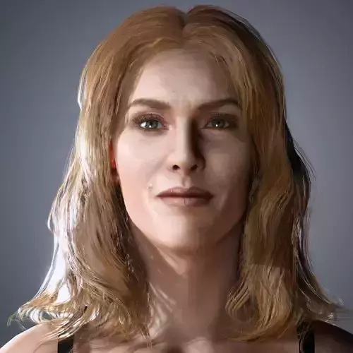 Kate Winslet Character  Low-poly 3D model