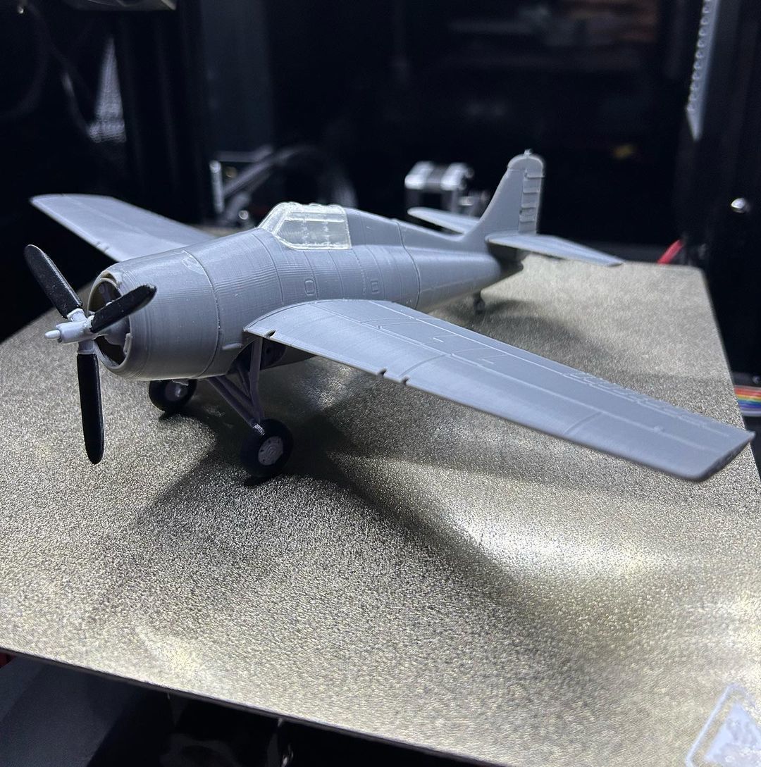 Grumman F4F-4 Wildcat 3D print model_2