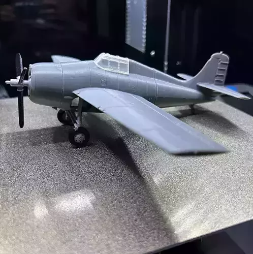 Grumman F4F-4 Wildcat 3D print model