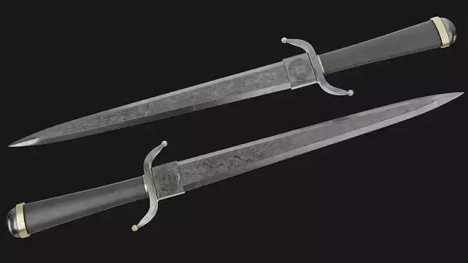 Falcon Dagger model weapon equipment 4k and 2k Free High Quality