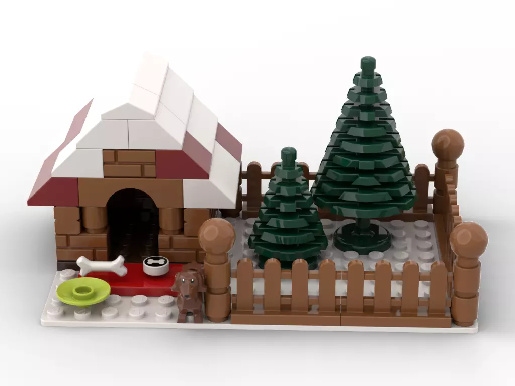 PixelBricks3D - Lego Winter Dog House  3D print model_0