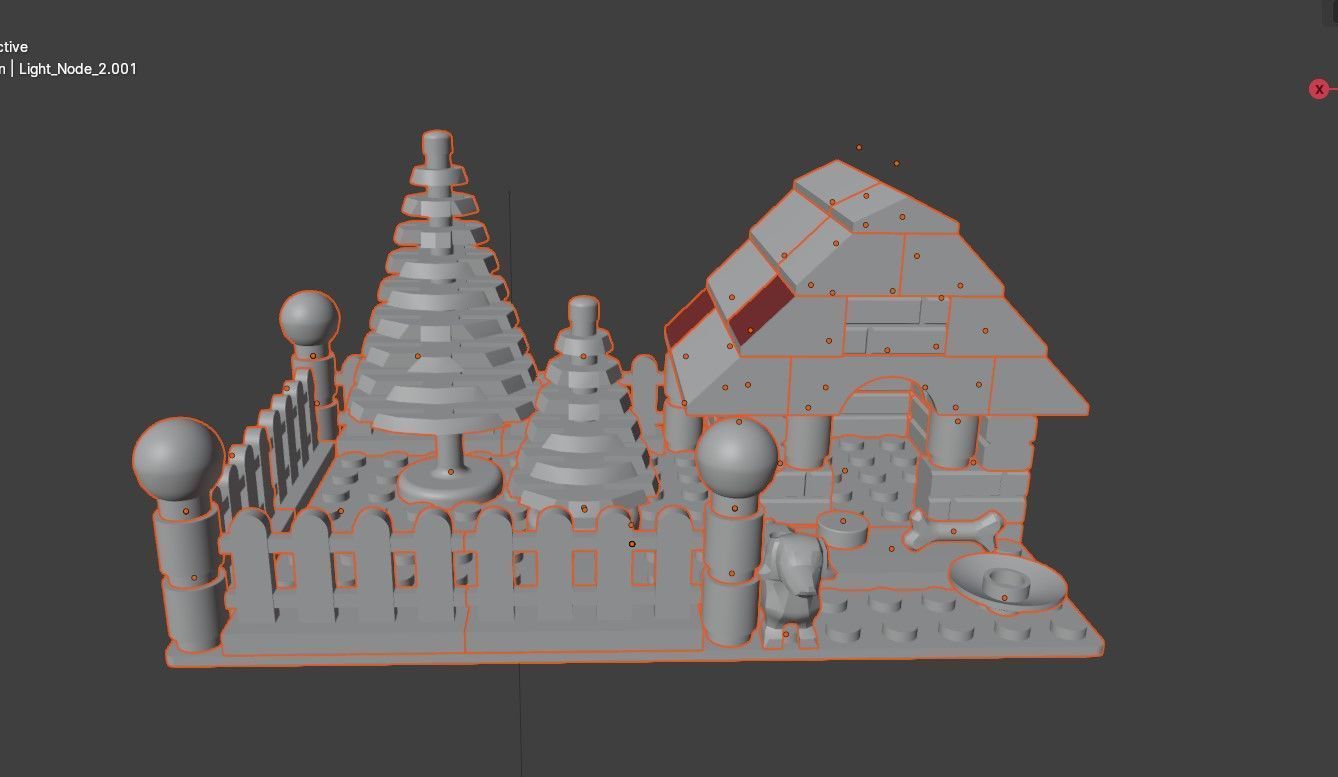 PixelBricks3D - Lego Winter Dog House  3D print model_7