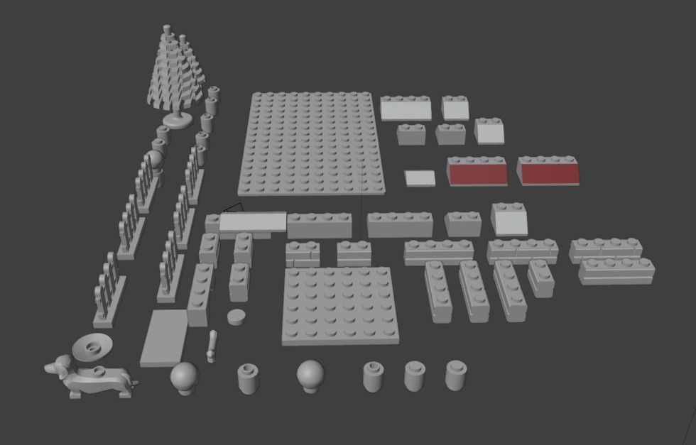PixelBricks3D - Lego Winter Dog House  3D print model_4