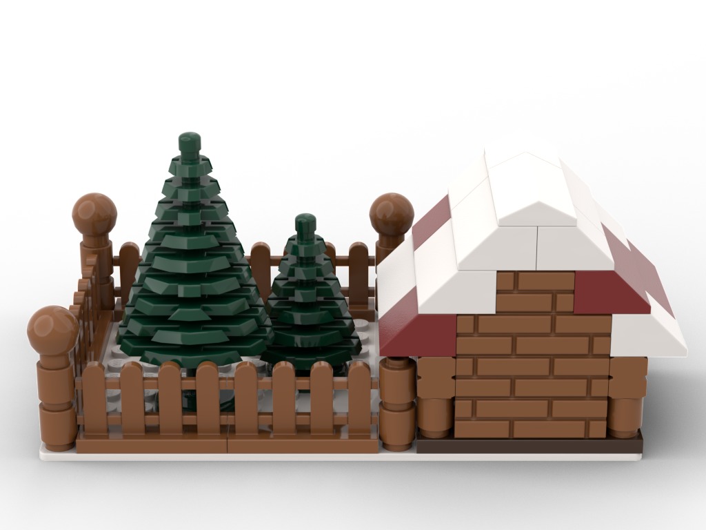 PixelBricks3D - Lego Winter Dog House  3D print model_2