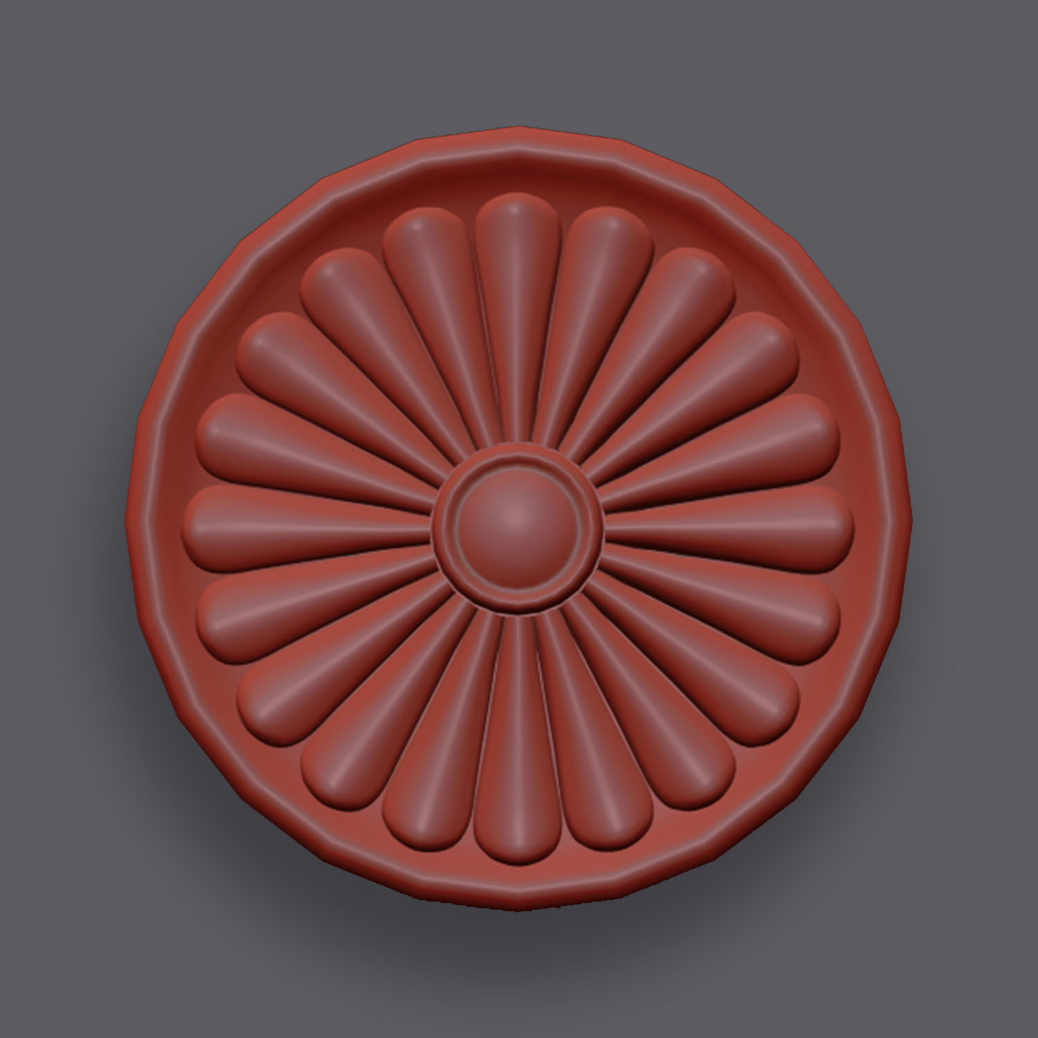 5 Flowers Ornamental Pack 7 3D model_15