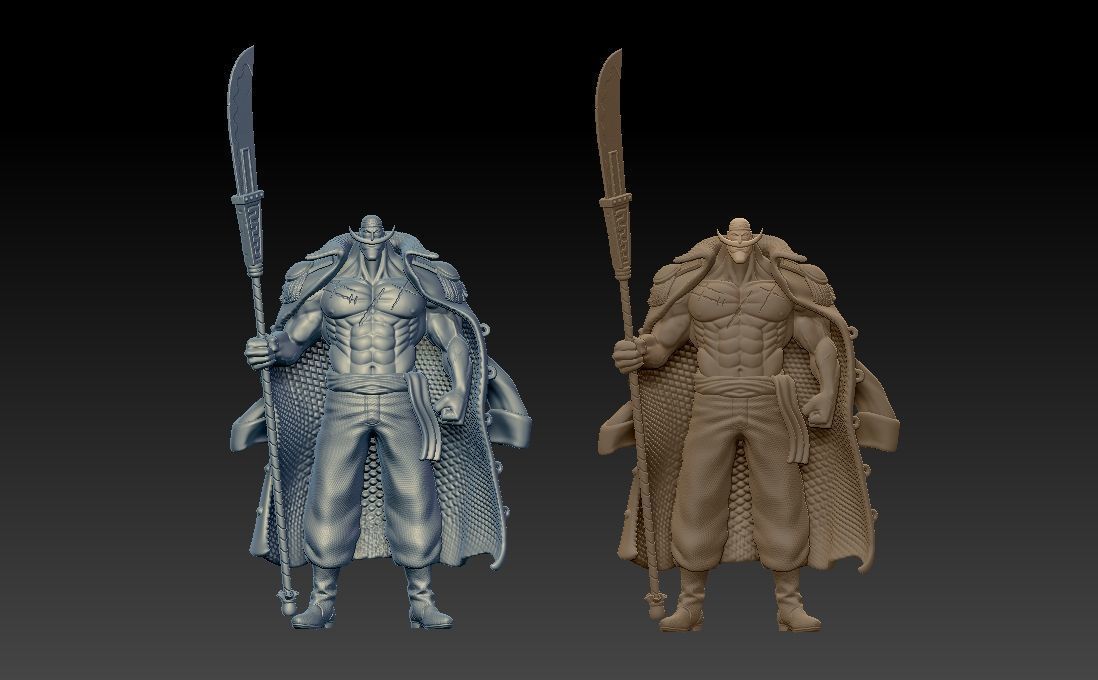 Edward Newgate - Whitebeard - One piece - 3D print - split part 3D print model_3