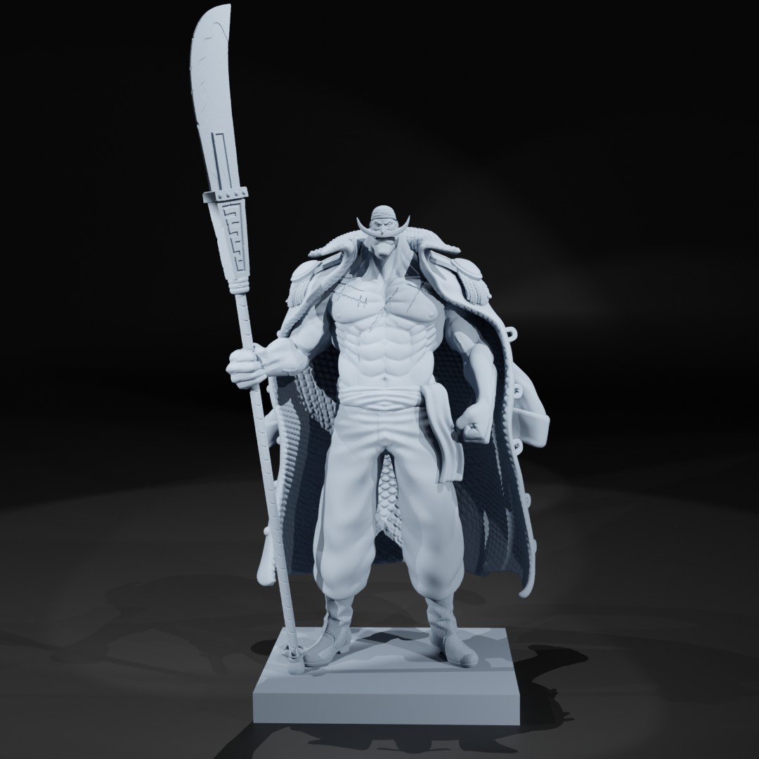 Edward Newgate - Whitebeard - One piece - 3D print - split part 3D print model_2