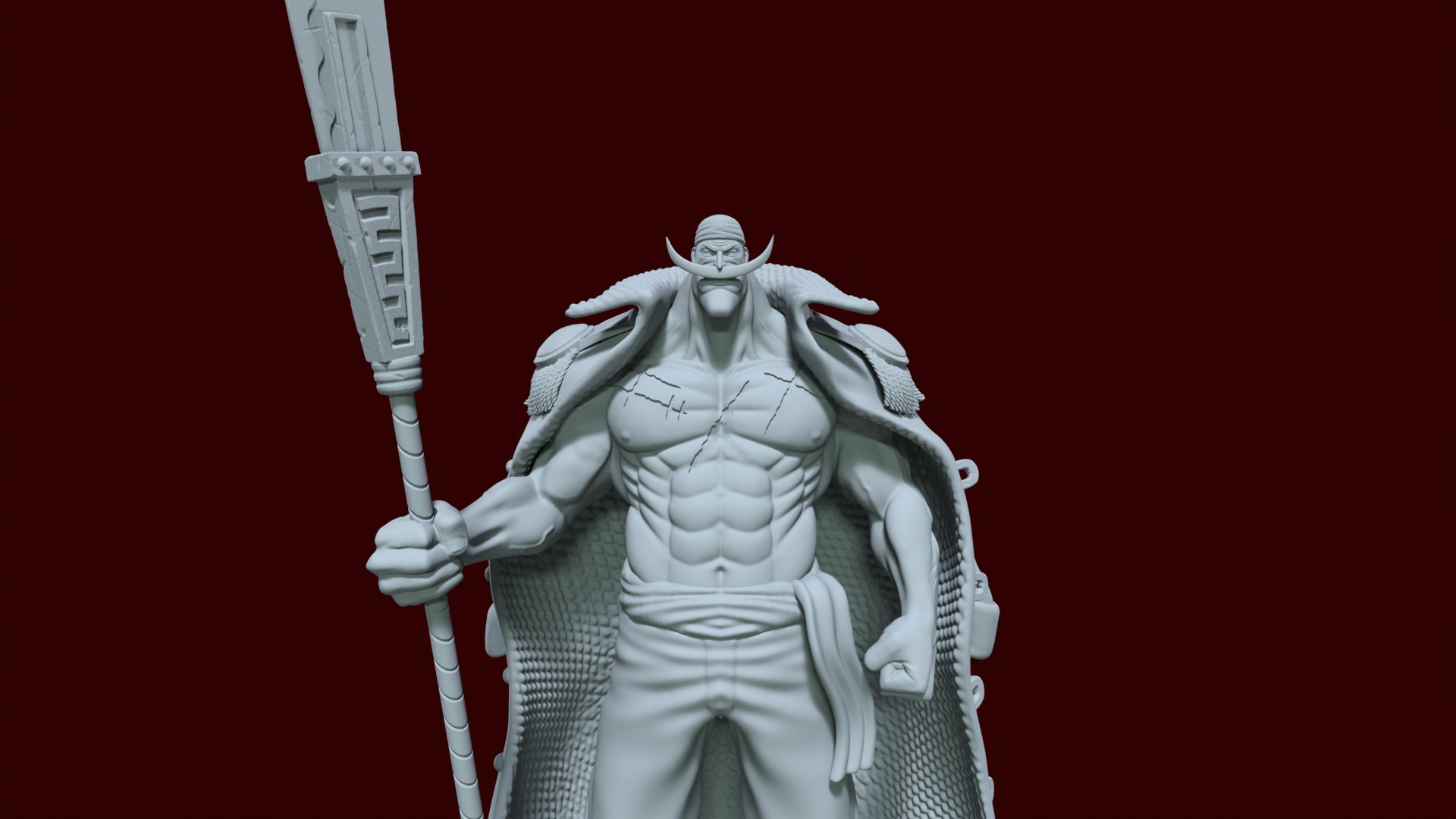 Edward Newgate - Whitebeard - One piece - 3D print - split part 3D print model_4